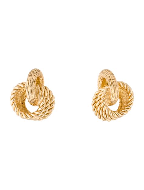 Secret Cannage Mise en Dior Tribales Stud Earrings